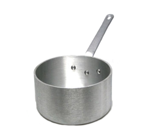 Vollrath 4108 4.5 Qt. 3004 Aluminum Alloy with Riveted Non-Insulated Handle Wear-Ever Classic Select Heavy-Duty Straight Sided Sauce Pan