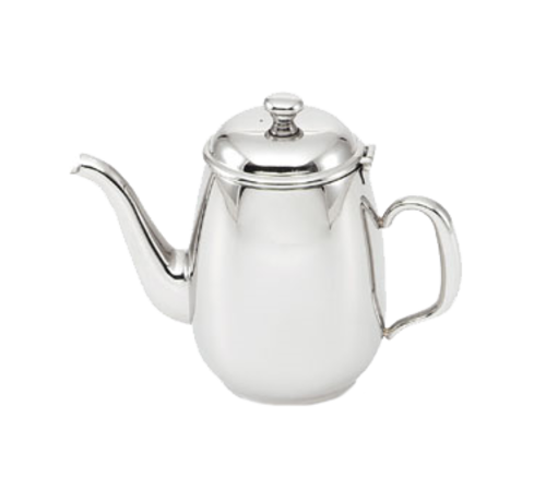 Vollrath 46594 5.125" H 20 Oz. Stainless Steel Gooseneck Spout Hollow Tubular Handle Orion Coffee Server