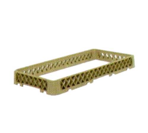 Vollrath HRA 10" W x 19 3/4" D x 2" H Half Size Co-Polymer Plastic Beige Traex Dishwasher Rack Extender