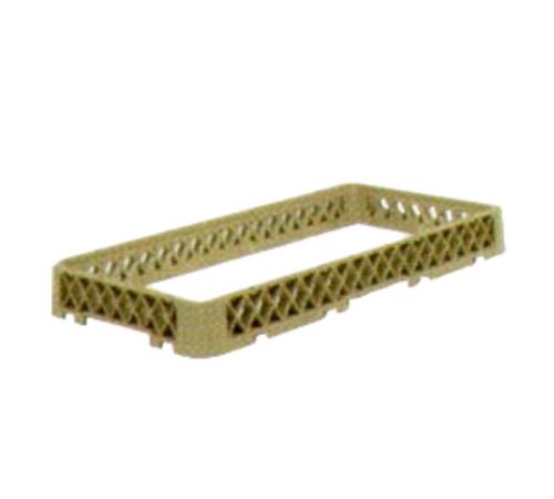 Vollrath HRA 10" W x 19 3/4" D x 2" H Half Size Co-Polymer Plastic Beige Traex Dishwasher Rack Extender