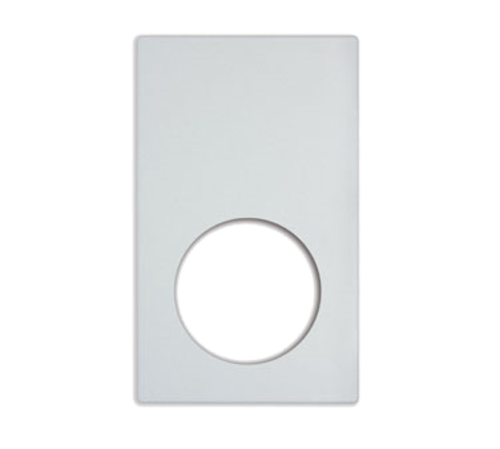 Vollrath 8240620 21.13" W x 12.75" D Plastic Round White Stone Miramar Template