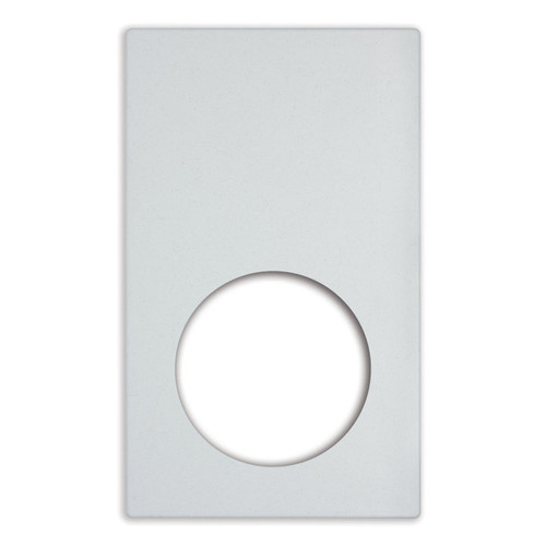 Vollrath 8240620 21.13" W x 12.75" D Plastic Round White Stone Miramar Template