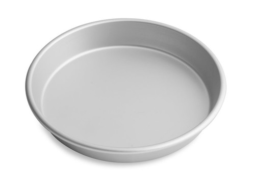 Vollrath 6709CC 9" W x 1.5" H Clear Coated Aluminum Tapered Deep Dish Pizza Pan