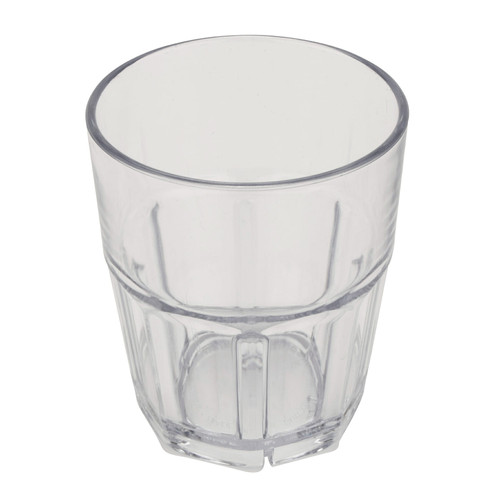 GET 9912-1-CL 12 Oz. Clear SAN Plastic Bahama Double Rock Tunmbler