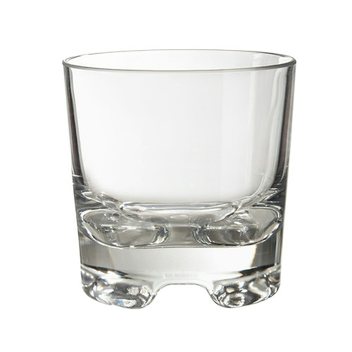 GET SW-1423-1-SAN-CL 9 Oz. Clear SAN Roc N' Roll Rocks Glass