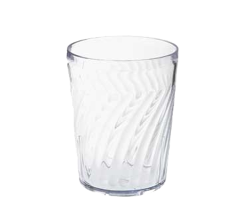 GET 2211-1-CL 12 Oz. Clear SAN Plastic Textured Tahiti Hi Ball/Dietary Tumbler