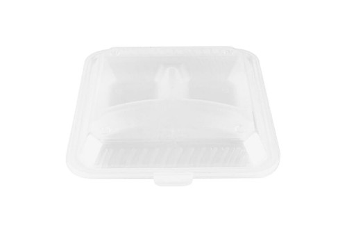 GET EC-12-1-CL 9"L x 9"W x 2-3/4"H 3 Compartments Clear Polypropylene GET Food Container