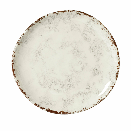 GET CS-10-FM 10 1/2" Dia. Beige Round Melamine French Mill Plate (1 Dozen)