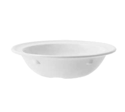 GET DN-350-W 5 Oz. White Melamine Rimmed Supermel Fruit Bowl
