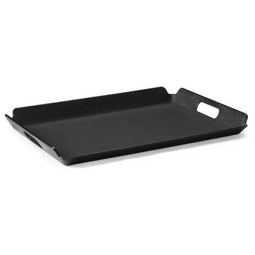 GET RST-1523-BK 21 1/4" x 15 1/4" Rectangular Black Non-Skid Designed To Fit Dinex Delivery Cart Healthcare Room Service Tray