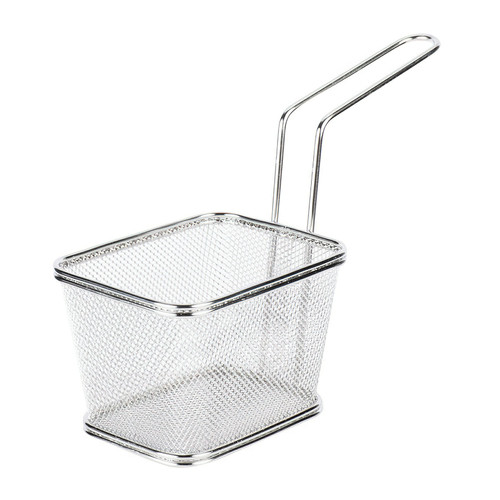 GET 4-81868 Rectangular Stainless Steel Serving Fry Basket
