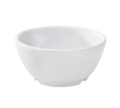 GET B-525-DW 16 Oz. White Melamine Round Diamond Bowl