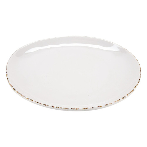 GET CS-10-UM 10 1/2" Dia. Cream Round Melamine Urban Mill Plate (1 Dozen)