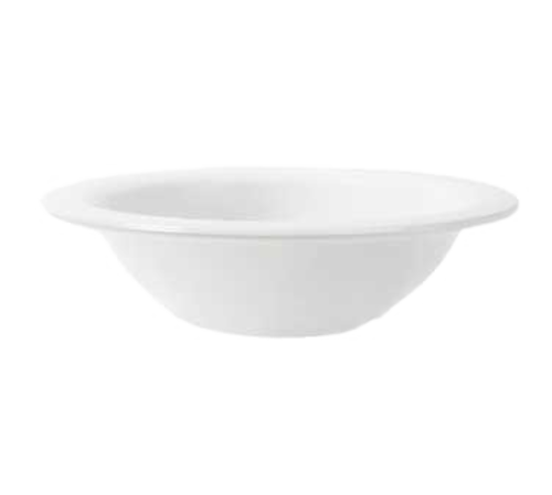 GET B-127-DW 12 Oz. White Melamine Round Narrow Rim Diamond Bowl