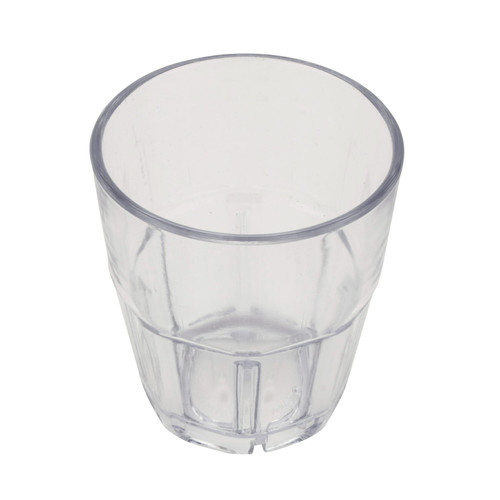 GET 9955-1-CL 5-1/2 Oz. Clear SAN Plastic Bahama Rock Tumbler