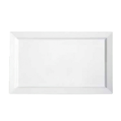 GET ML-116-W Rectangular Melamine White Bake & Brew Display Tray