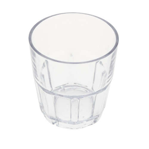 GET 9909-1-CL 9 Oz. Clear SAN Plastic Bahama Rock Tumbler