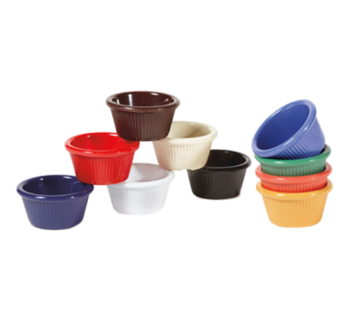 GET RM-387-W 2 Oz. White Cone Shape Fluted Ramekin (1 Dozen Per Case)