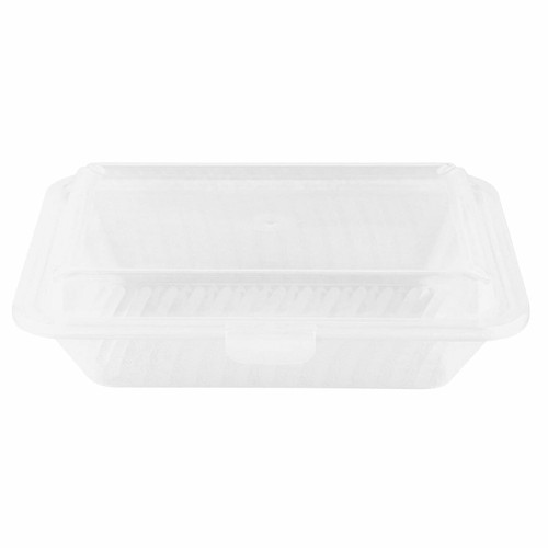 GET EC-11-1-CL 9" L x 6 1/2" W x 2 1/2" H 1 Compartment Half Size Clear Polypropylene GET Food Container (1 Dozen)