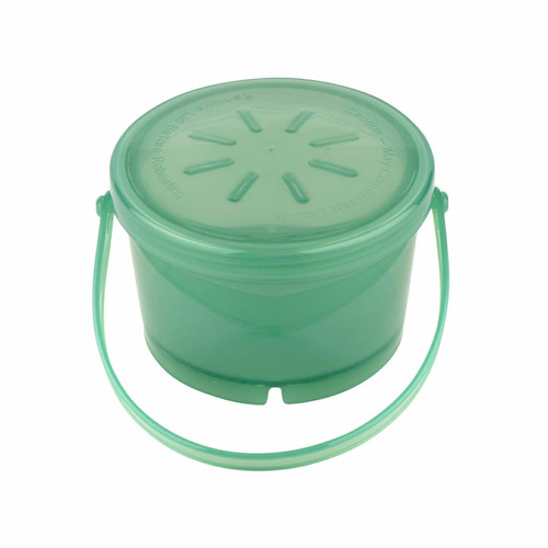 GET EC-07-1-JA 12 Oz. 4 1/4" Dia. x 2 3/4" Dia. With Handle Jade Polypropylene 1-Compartment G.E.T Soup Container