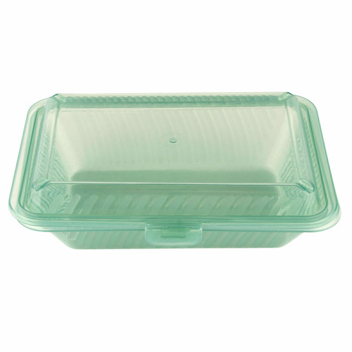 GET EC-11-1-JA 9" L x 6 1/2" W x 2 1/2" H Jade Polypropylene 1-Compartment Half Size G.E.T Food Container