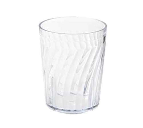 GET 2206-1-CL 6 Oz. Clear SAN Plastic Textured Tahiti Juice Tumbler