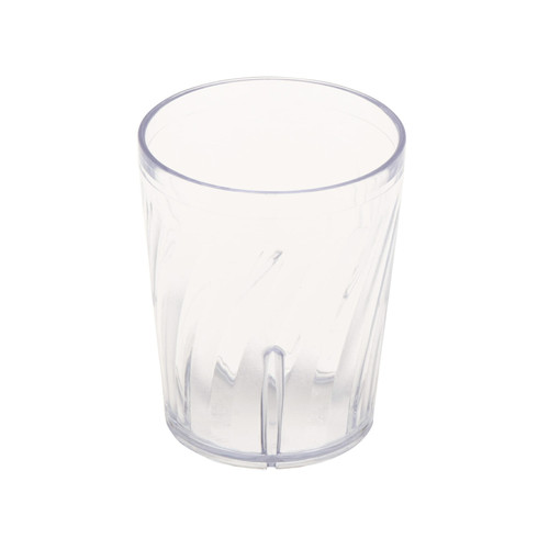 GET 2206-1-CL 6 Oz. Clear SAN Plastic Textured Tahiti Juice Tumbler