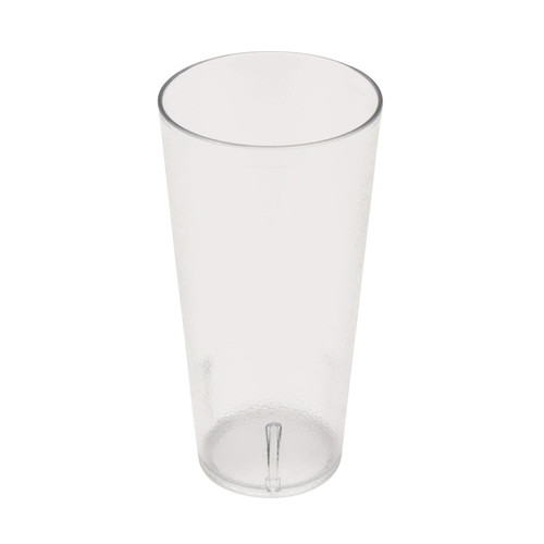GET 6624-1-CL 24 Oz. Clear SAN Plastic Textured Tumbler (1 Dozen Per Case)
