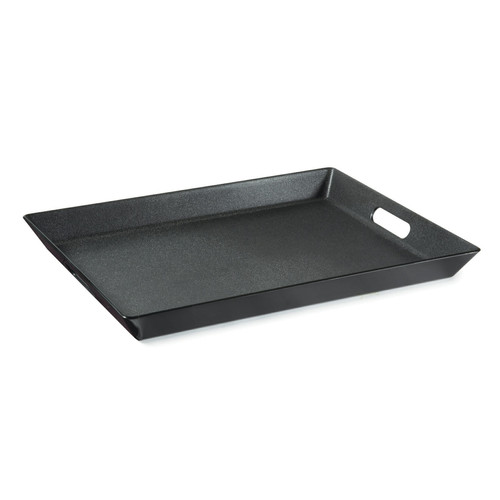 GET RST-1522-BK 15" x 20" Rectangular Black Non-Skid Break-Resistant Healthcare Room Service Tray