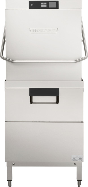 Hobart AMTL-2 Stainless Steel Upper and Lower Wash Cgambers Electric Two Level Door Type Dishwasher - 208/240 Volts