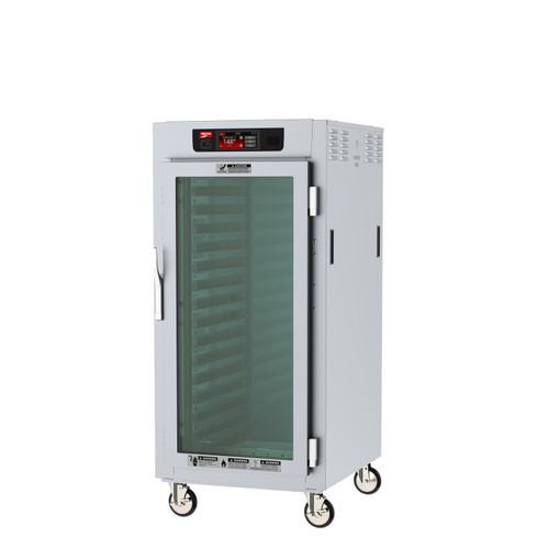 Metro C587-SFC-L C5 8 Series 3/4-Size Insulated Holding Cabinet with Clear Door and Lip Load Slides - 120V