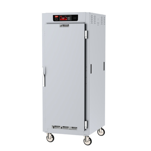 Metro C589L-SFS-LPFC C5 8 Series Full-Size Pass-Thru Insulated Low Wattage Holding Cabinet with Solid Doors and Chrome Lip Load Slides - 120V