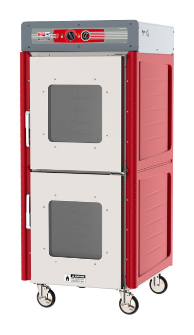 Metro C549-ASDC-U C5 4 Series Full-Size Insulated Heated Holding Cabinet with Clear Dutch Doors and Universal Wire Slides - 120V