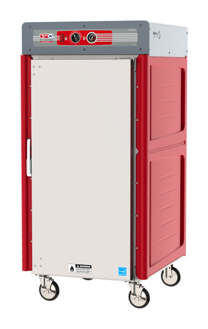 Metro C548-ASFS-U C5 4 Series 5/6-Size Insulated Heated Holding Cabinet with Solid Door and Universal Wire Slides - 120V