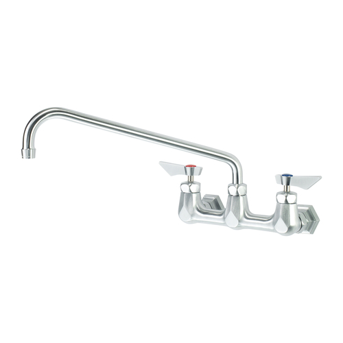 Krowne DX-814 Diamond Series 8" Center Wall Mount Faucet with 14" Swing Spout