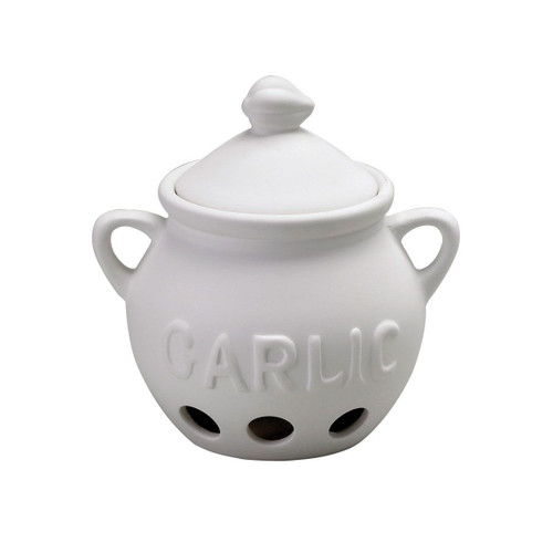 Harold Import 43606 Ventilated Sides Ceramic HIC Garlic Keeper