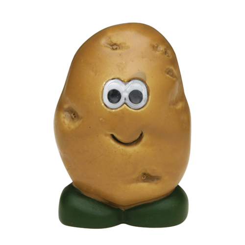 Harold Import 50753 White Bristles Brown Potato Head Shape Joie Mr. Potato Brush