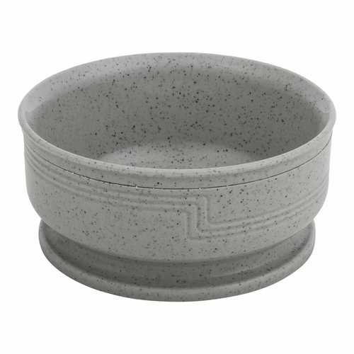 Cambro MDSB16480 16.9 Oz. Dishwasher Safe Polypropylene Speckled Gray The Shoreline Collection Entree Bowl