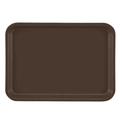 Cambro 57116 6.94" x 4.94" Brazil Brown High-Impact Fiberglass Rectangular Camtray - 12/Case