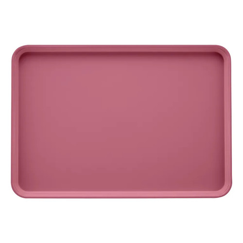 Cambro 2025409 25.56" x 20.75" Pink High-Impact Fiberglass Rectangular Camtray - 6/Case