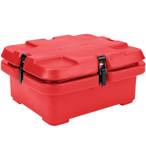 Cambro 240MPC158 6.3 Qt. Hot Red Polyethylene Top Loading for Half Size Food Pans CamCarrier