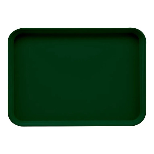 Cambro 1622119 16" x 22" Rectangular Fiberglass Sherwood Green Camtray - 12/Case