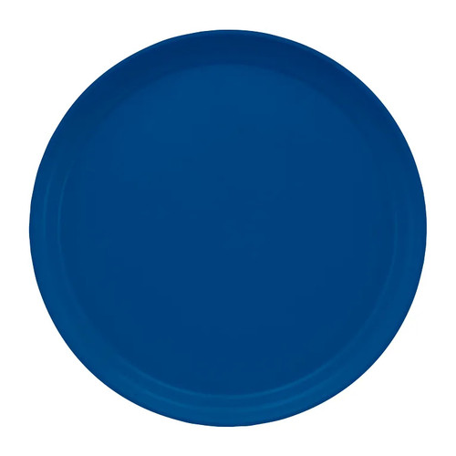 Cambro 1300123 13" Dia. Amazon Blue Round Fiberglass Serving Camtray - 12/Case