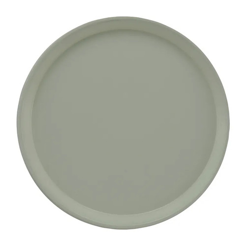 Cambro 1200199 12" Dia. Taupe Round Fiberglass Serving Camtray - 12/Case