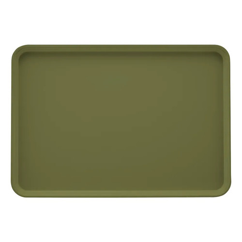 Cambro 2025428 25.56" x 20.75" Olive Green High-Impact Fiberglass Rectangular Camtray - 6/Case