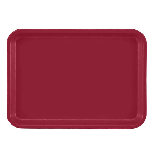 Cambro 57505 6.94" x 4.94" Cherry Red High-Impact Fiberglass Rectangular Camtray - 12/Case