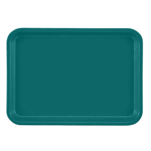 Cambro 57414 6.94" x 4.94" Teal High-Impact Fiberglass Rectangular Camtray - 12/Case