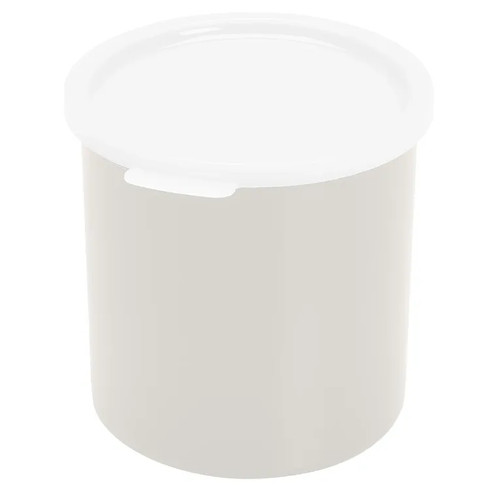 Cambro CP12148 1.2 Qt. White Polycarbonate Round Crock - 12/Case