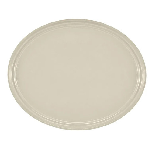 Cambro 2700538 26.88" x 22" Cottage White High-Impact Fiberglass Oval Camtray - 6/Case