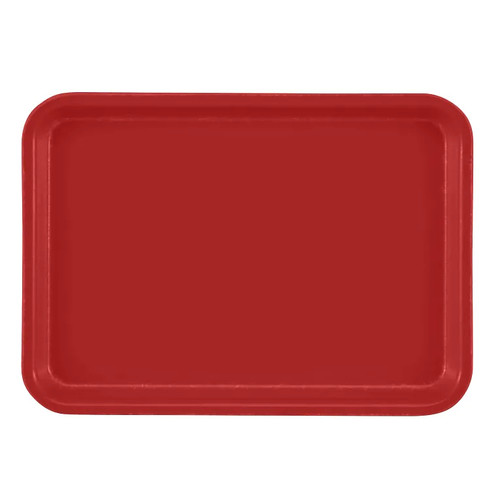 Cambro 57521 6.94" x 4.94" Cambro Red High-Impact Fiberglass Rectangular Camtray - 12/Case